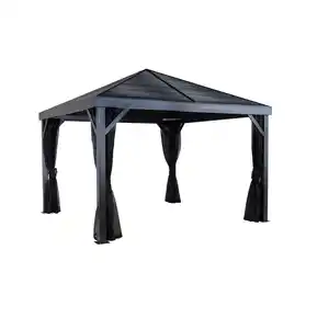 Sojag Pavillon 'South Beach 12 x 12' basaltgrau 363 x 363 x 310 cm