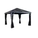 Bild 1 von Sojag Pavillon 'South Beach 12 x 12' basaltgrau 363 x 363 x 310 cm