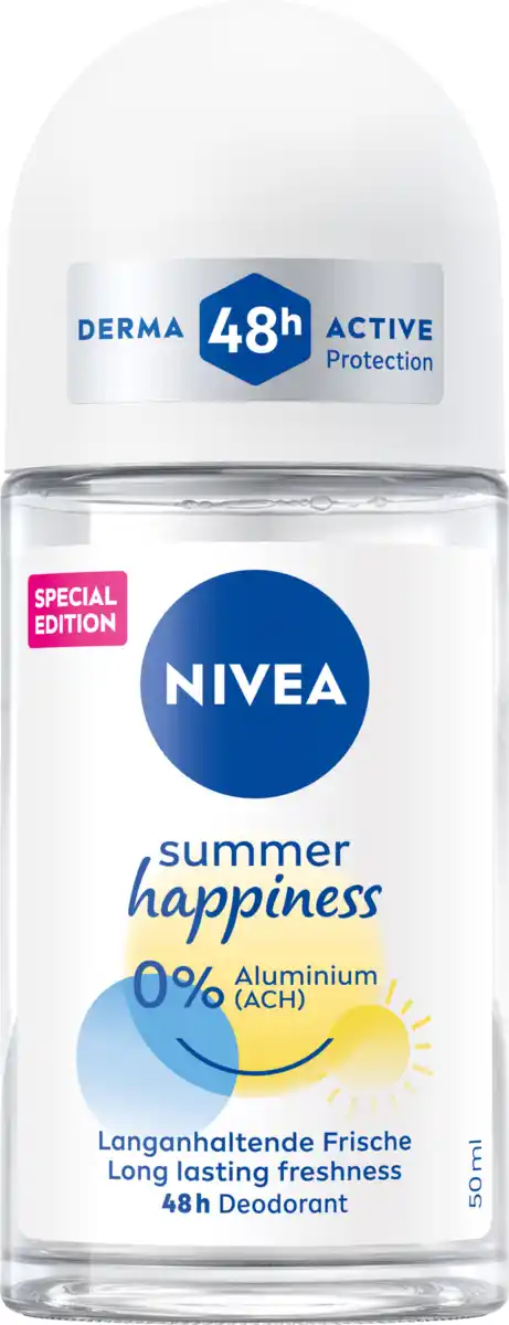 Bild 1 von NIVEA summer happiness Fresh Deo Roll-On, 50 ml