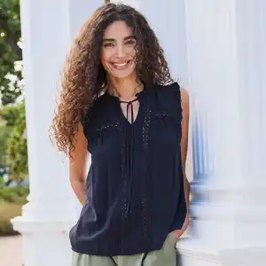 Damen-Bluse mit Spitze
