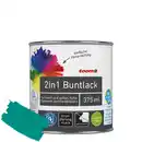 Bild 1 von toom 2in1 Buntlack 'Südseetraum' petrolfarben seidenmatt 375 ml