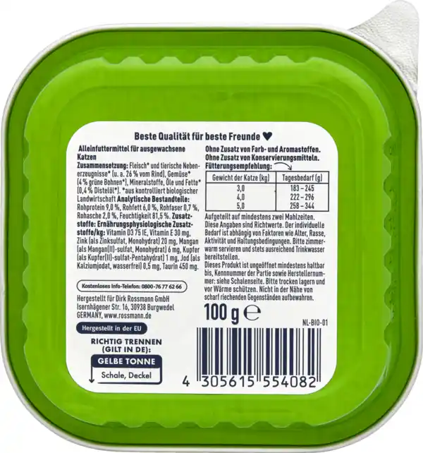 Bild 2 von Winston Bio Rind mit grünen Bohnen & Distelöl, 100 g