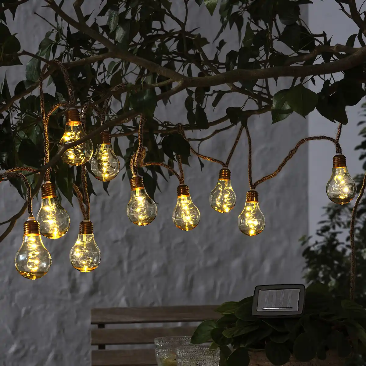 Bild 1 von Solar-Lichterkette mit Glühbirnen, ca. 6,2 m