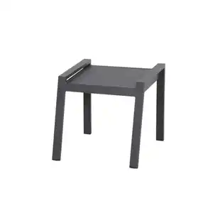 Siena Garden Hocker 'Savona' matt anthrazit 58 x 46,5 x 50 cm