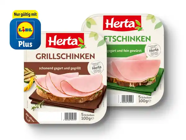 Bild 1 von Herta Schinken,  100 g