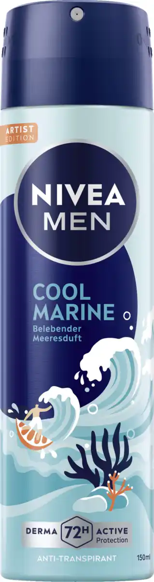 Bild 1 von NIVEA MEN Anti-Transpirant Spray Cool Marine, 150 ml