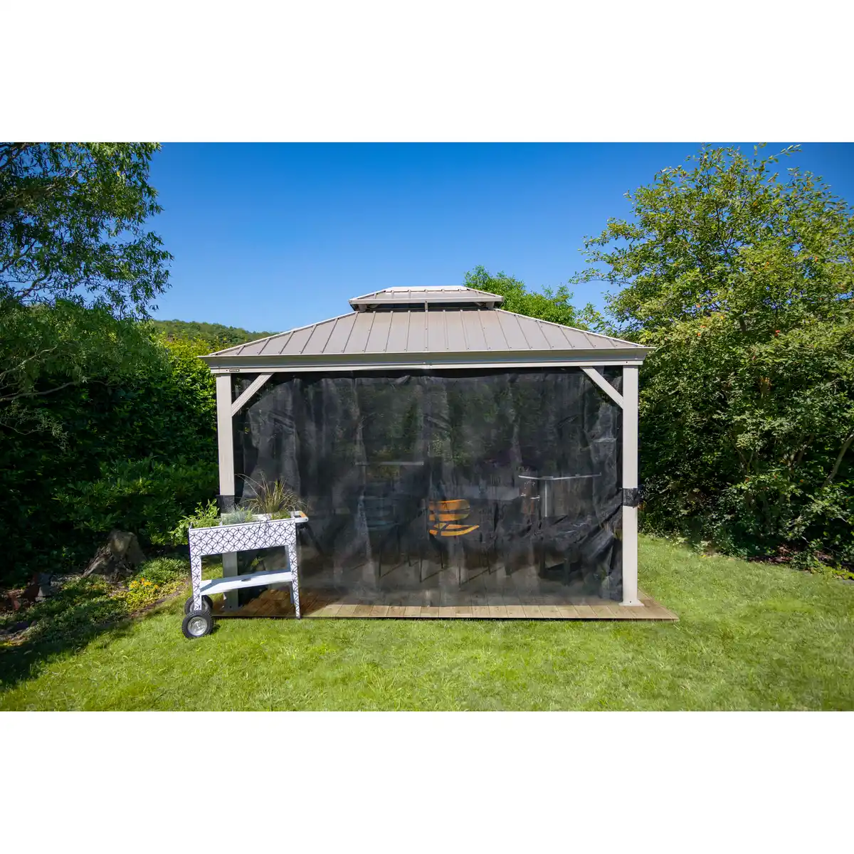 Bild 1 von Sojag Pavillon 'Messina' champagnerfarben 298 x 363 x 292 cm