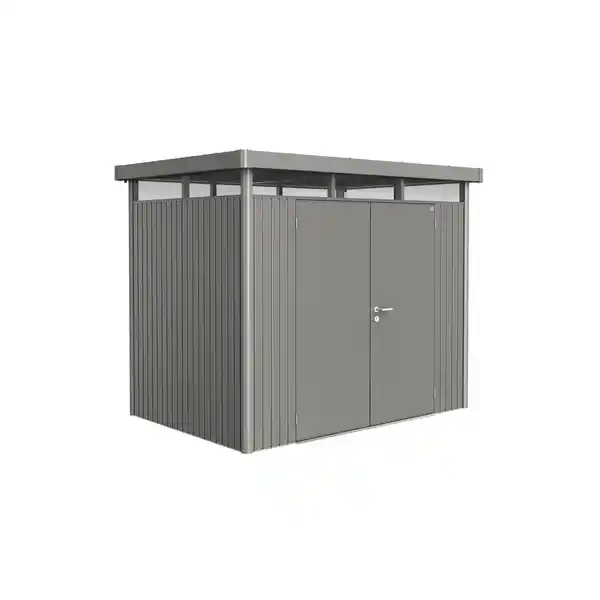 Bild 1 von Biohort Gerätehaus 'HighLine 2' mit Doppeltür 275 x 195 cm Quarzgrau metallic