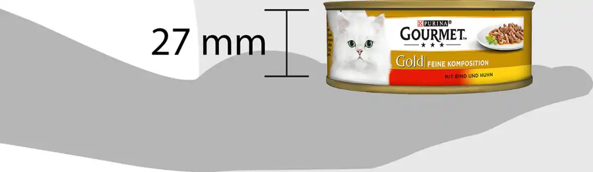 Bild 3 von Gourmet Gold Feine Komposition mit Rind & Huhn, 85 g