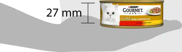 Bild 3 von Gourmet Gold Feine Komposition mit Rind & Huhn, 85 g