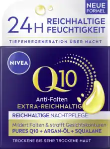 NIVEA Q10 Anti-Falten Extra-Reichhaltige Nachtpflege, 50 ml