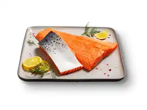 Norwegische Lachsseite