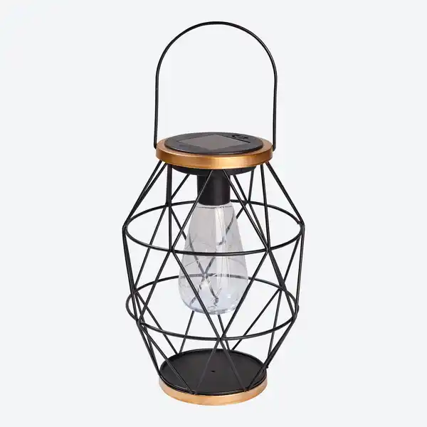 Bild 3 von Solar-Laterne aus Metall, ca. 16x16x23cm