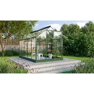 Vitavia Gewächshaus 'Triton 6200' 190,4 x 315 cm mit 3 mm Sicherheitsglas smaragdfarben