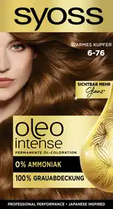 Syoss Professional Performance Oleo Intense Permanente Öl-Coloration 6-76 Warmes Kupfer