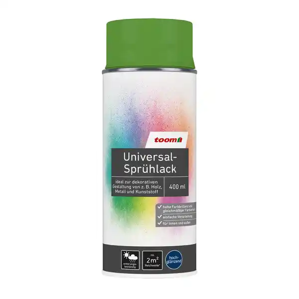 Bild 1 von toom Universal-Sprühlack 'Frühlingswiese' grün glänzend 400 ml