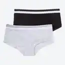 Bild 1 von Mädchen-Panty mit Kontrast-Bund, 2er-Pack