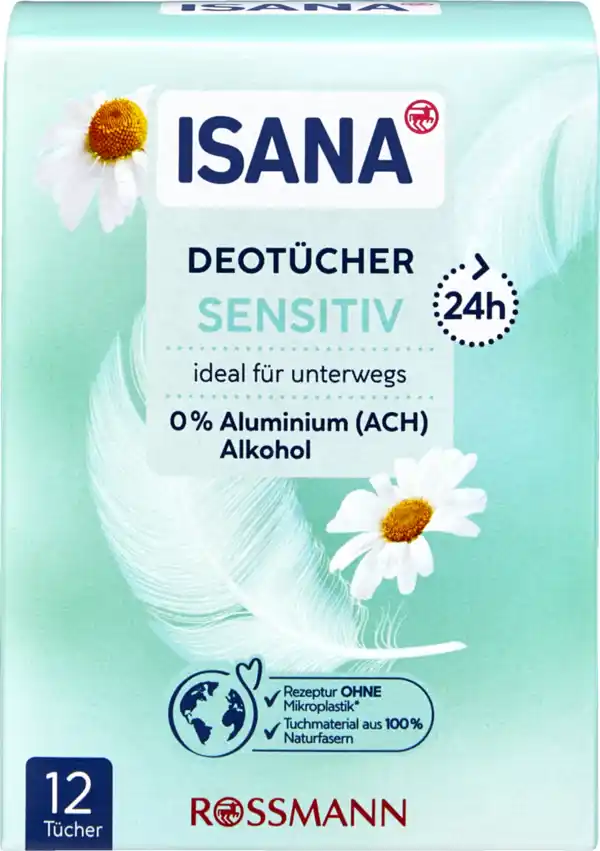 Bild 1 von ISANA Deotücher Sensitiv