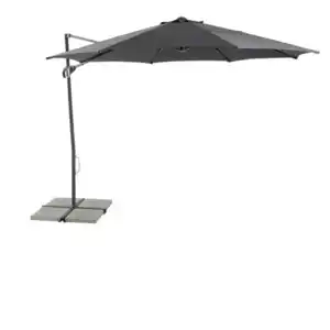 toom Ampelschirm 'Sylt' anthrazit Ø 300 cm