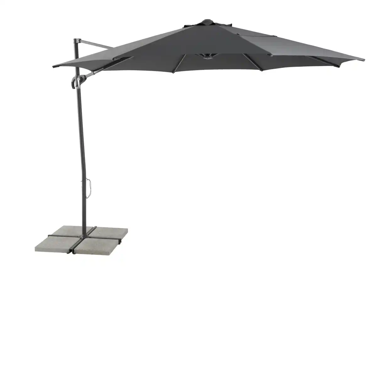 Bild 1 von toom Ampelschirm 'Sylt' anthrazit Ø 300 cm