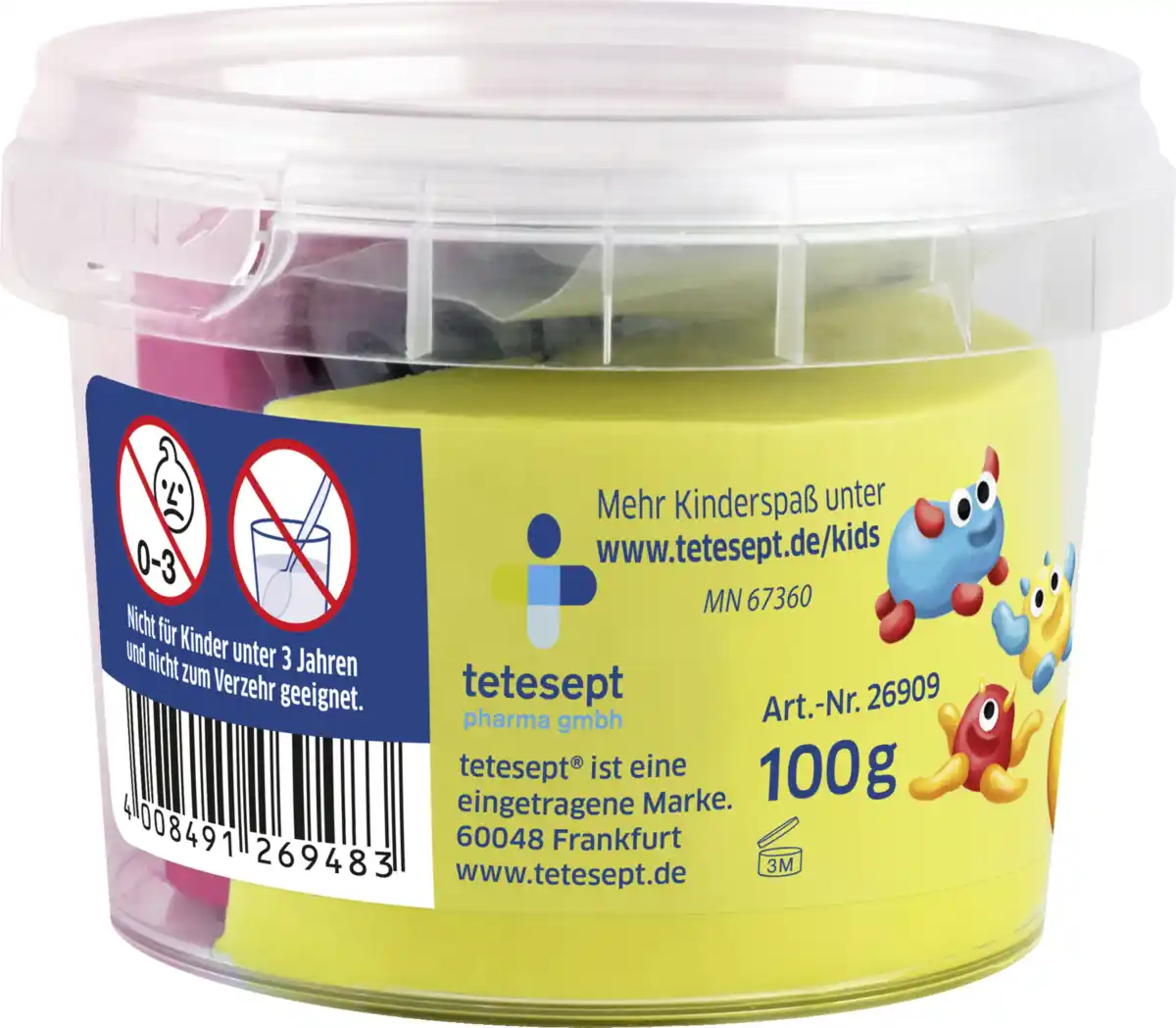 Bild 2 von tetesept Kinder Badespaß Monster Badeknete, 100 g