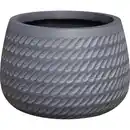 Bild 1 von toom Pflanzschale 'Pacaya' Fiberglas grau P75 Ø 42 x 29 cm