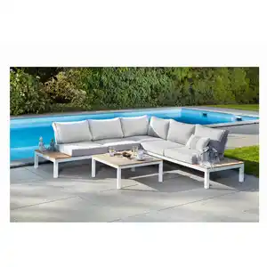 Lounge-Set 'Adriana' grau 4-teilig