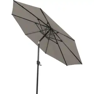 Siena Garden Mittelstockschirm 'Cedro' taupe/meliert Ø 300 cm