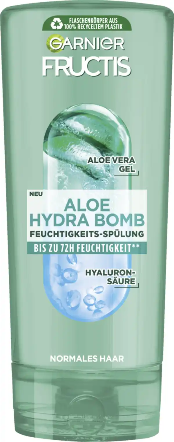 Bild 1 von Garnier Fructis Aloe Hydra Bomb Kräftigende Spülung für normales Haar, 200 ml