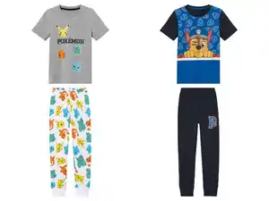 Kleinkinder Pyjama mit Textildruck, Hose mit Bündchen