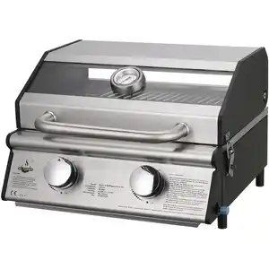 Gasgrill 'Jesolo' silbern 47,5 x 31,3 x 43,2 cm