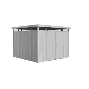 Biohort Gerätehaus 'HighLine H6' 315 x 315 cm silber-metallic mit Doppeltür