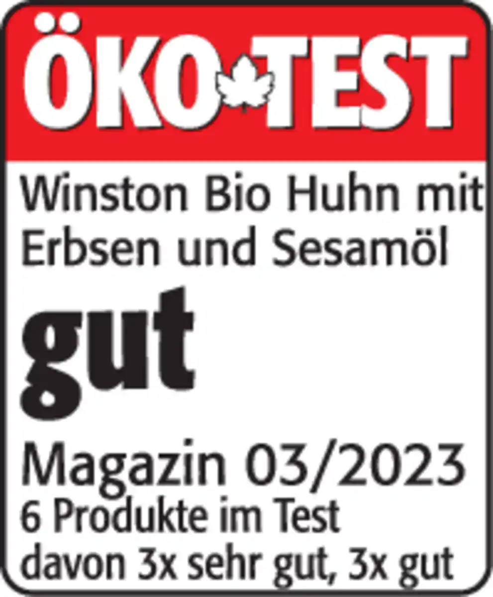 Bild 3 von Winston Bio Huhn mit Erbsen & Sesamöl, 100 g
