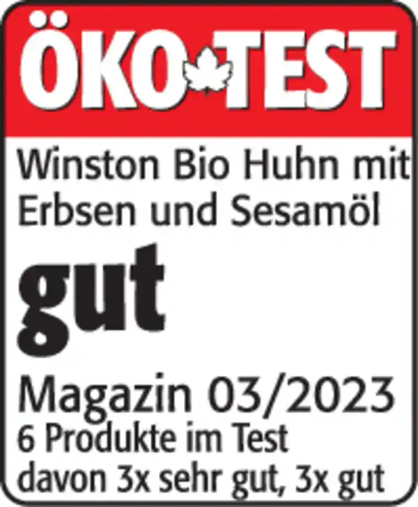 Bild 3 von Winston Bio Huhn mit Erbsen & Sesamöl, 100 g