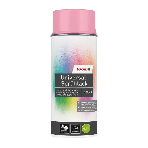 Bild 1 von toom Universal-Sprühlack 'Flamingo' rosa seidenmatt 400 ml