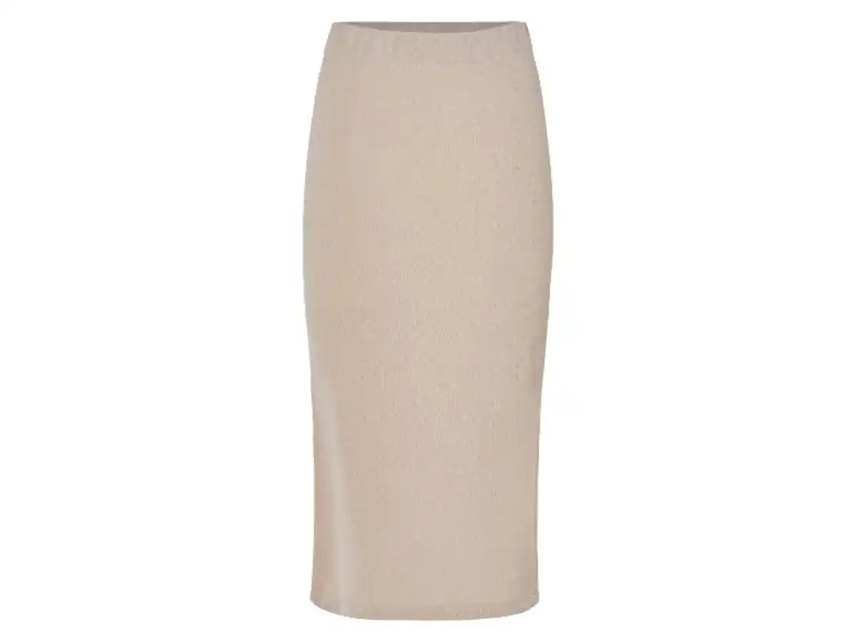 Bild 2 von esmara® Damen Midirock in Strukturstrick Damen Midirock mit Strukturmuster Strukturierter Midirock für Damen Modischer Damen Midirock in Strick