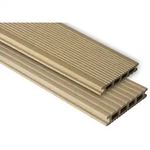Kovalex Terrassendielen 'Exklusiv' sand matt 4000 x 145 x 26 mm
