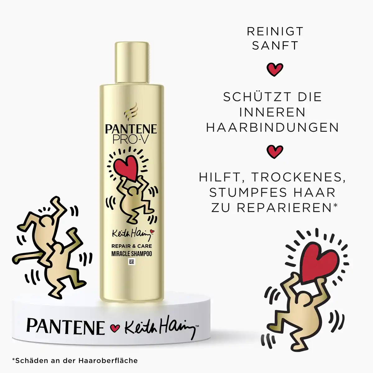 Bild 2 von Pantene Pro-V Repair & Care Miracle Shampoo Keith Haring, 250 ml