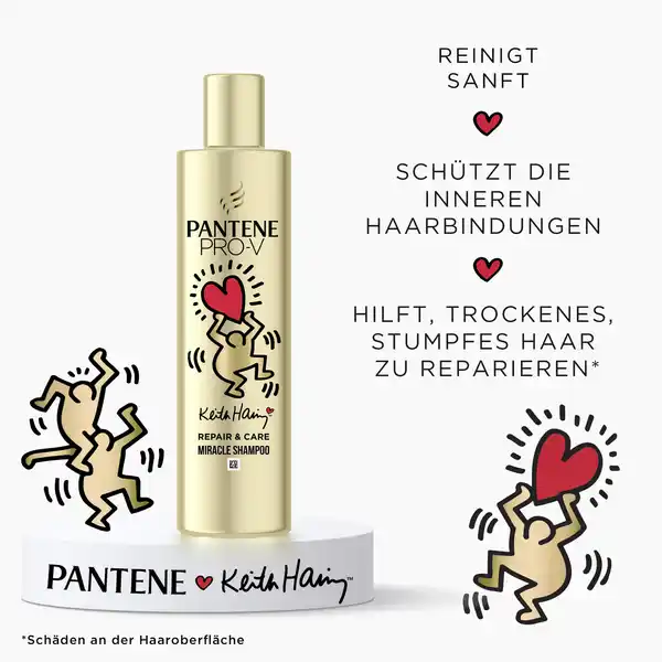 Bild 2 von Pantene Pro-V Repair & Care Miracle Shampoo Keith Haring, 250 ml