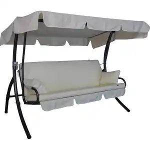 Angerer Freizeitmöbel Hollywoodschaukel 'Trend Fun' 3-Sitzer beige 210 x 160 x 145 cm