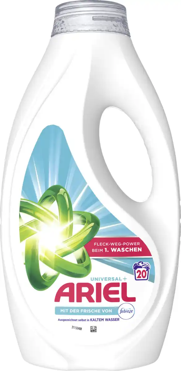 Bild 1 von Ariel Vollwaschmittel Flüssig Febreze 20WL, 20 WL