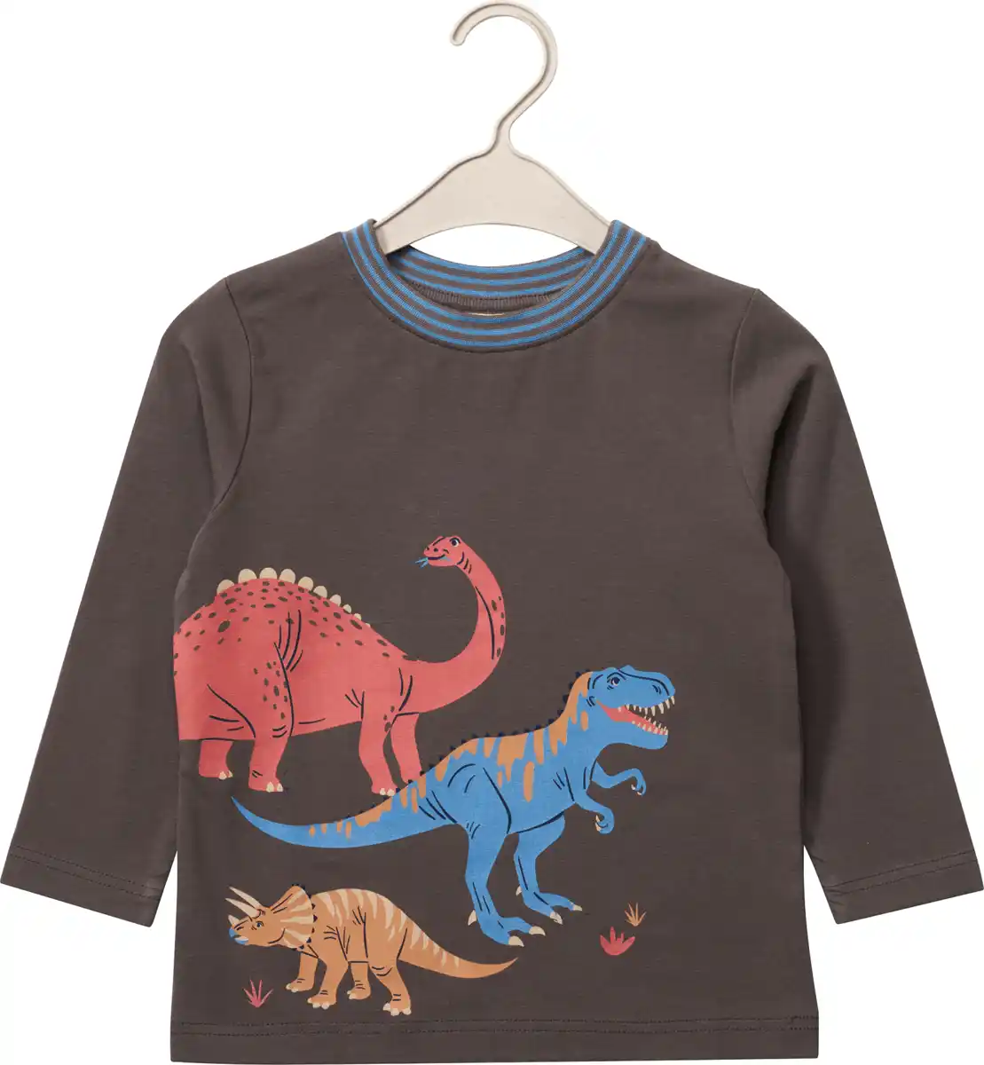 Bild 1 von ALANA Langarmshirt Pro Climate mit Dino-Motiv, grau, Gr. 98