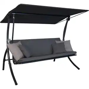 Angerer Freizeitmöbel Hollywoodschaukel 'Motion Smart' stone 3-Sitzer 210 x 145 x 160 cm