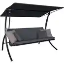 Bild 1 von Angerer Freizeitmöbel Hollywoodschaukel 'Motion Smart' stone 3-Sitzer 210 x 145 x 160 cm