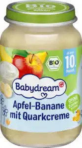 Babydream Bio Apfel-Banane mit Quarkcreme, 190 g