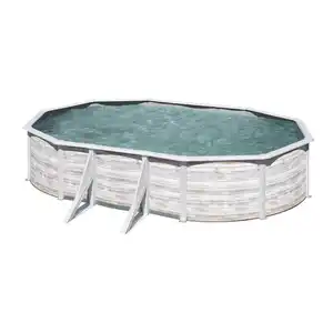 GRE Stahlwandpool-Set 'Nordic' 610 x 375 x 120 cm mit Sicherheitsleiter und Sandfilteranlage