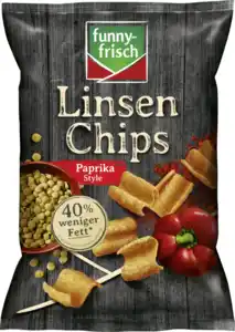 funny-frisch Linsen Chips Paprika Style, 90 g