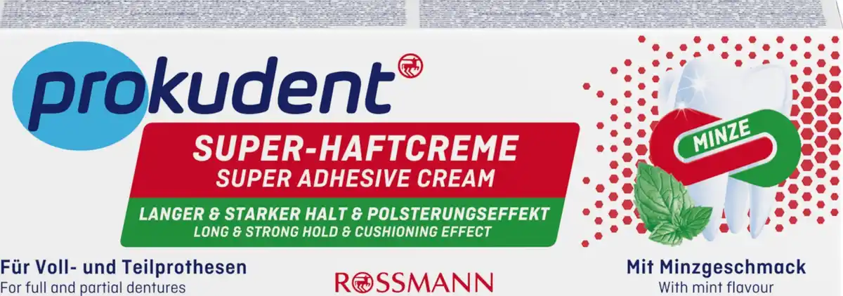 Bild 1 von prokudent Super-Haftcreme Minze, 40 g