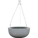 Bild 1 von toom Blumenampel 'Palomo' Polyfibre Betonoptik grau rund Ø 30 x 13 cm