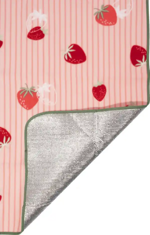 Bild 3 von IDEENWELT Picknickdecke 150 x 170 cm Erdbeeren